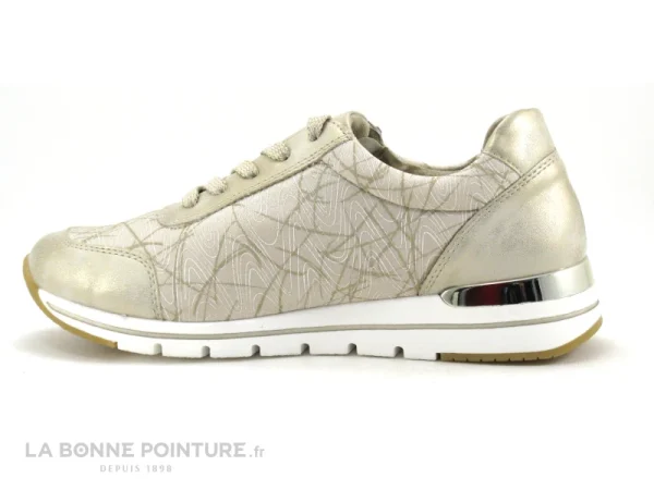 dernière tendance Promo 🤩 Remonte R6700-60 – Beige – Basket Confort Femme Avec Zip 😉 4