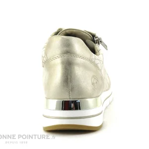 dernière tendance Promo 🤩 Remonte R6700-60 – Beige – Basket Confort Femme Avec Zip 😉 15