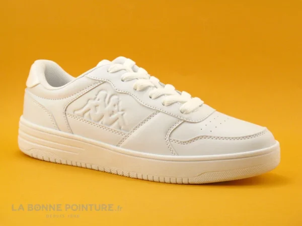 de garantie authentique Bon marché 🤩 Kappa LOGO SEATTLE LACE White – 311CFDW – Basket Blanche Juniors 😀 1