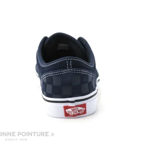 Coupon 🔥 Junior Vans Atwood Deboss Chkrbrd – VN0A45JS0PP1 – Basket Cuir Bleu 😀 magasins pas chers 13