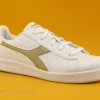 solde en ligne Remise 🧨 Junior Diadora GAME 872730-40-31 White Gold – 👟 Sneakers Blanche Et Or 🧨 25