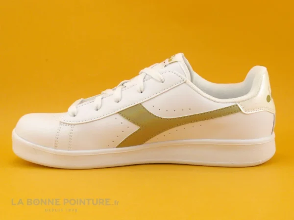 solde en ligne Remise 🧨 Junior Diadora GAME 872730-40-31 White Gold – 👟 Sneakers Blanche Et Or 🧨 4