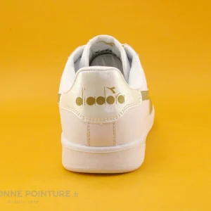 solde en ligne Remise 🧨 Junior Diadora GAME 872730-40-31 White Gold – 👟 Sneakers Blanche Et Or 🧨 15