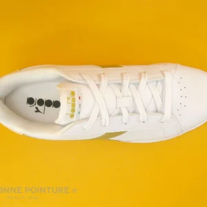 solde en ligne Remise 🧨 Junior Diadora GAME 872730-40-31 White Gold – 👟 Sneakers Blanche Et Or 🧨 19