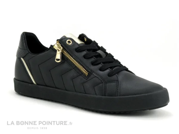 Tout neuf 😉 Geox BLOMIEE – D266HD – Black – 👟 Sneakers Femme Avec Zip 👍 grossiste en ligne 1