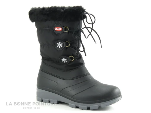 meilleur service Budget 👏 Olang PATTY 81 – Noir – Botte Neige – Apres Ski – Femme 🔥 1