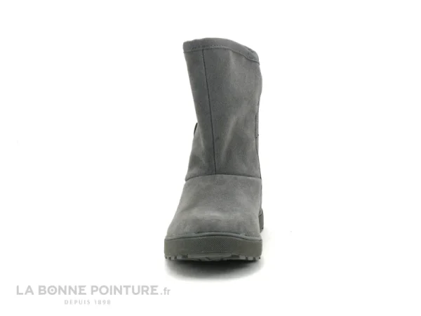 Meilleure affaire 🌟 Femme Lico Amalia 710171 Gris – Bottine Fourree – Cuir Velours Gris 🔥 france 3