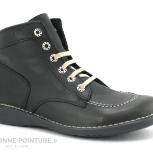 Prestation Et Rapide Meilleur prix 💯 Bran’s Brans 🥾 Boots Femme 114 Noir Montante Lacet 🥰 17