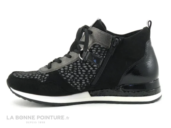 magasins pour Nouveau 🎁 Remonte R2543-42 – Noir – Gris Metal – Pois – Chaussure Montante Femme 💯 4