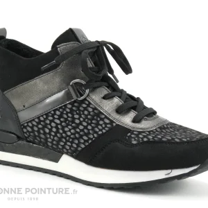 magasins pour Nouveau 🎁 Remonte R2543-42 – Noir – Gris Metal – Pois – Chaussure Montante Femme 💯 17