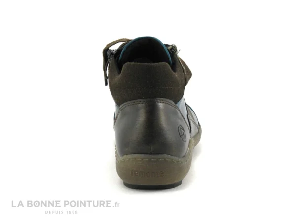 Remise 🤩 Remonte 1481-12 Bleu Et Marron – Chaussure Montante Femme 🛒 achat pas cher 5