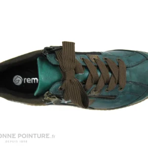 Remise 🤩 Remonte 1481-12 Bleu Et Marron – Chaussure Montante Femme 🛒 achat pas cher 19