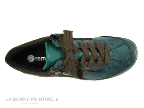 Remise 🤩 Remonte 1481-12 Bleu Et Marron – Chaussure Montante Femme 🛒 achat pas cher 7