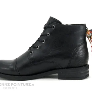 magasin en ligne Nouveau ✔️ Femme GoodStep BELEM 2502-D03 Velvet Black – Chaussure Montante Noire – Foulard 💯 13