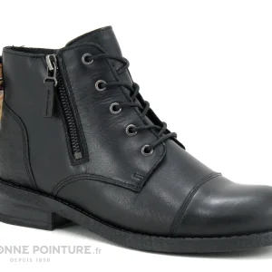 magasin en ligne Nouveau ✔️ Femme GoodStep BELEM 2502-D03 Velvet Black – Chaussure Montante Noire – Foulard 💯 17