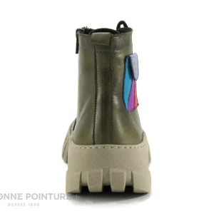 Meilleure vente 💯 Karyoka IAN Kaki – Pochette Multicolore – 🥾 Boots Plateforme Femme Kaki ⭐ offre spéciale 15